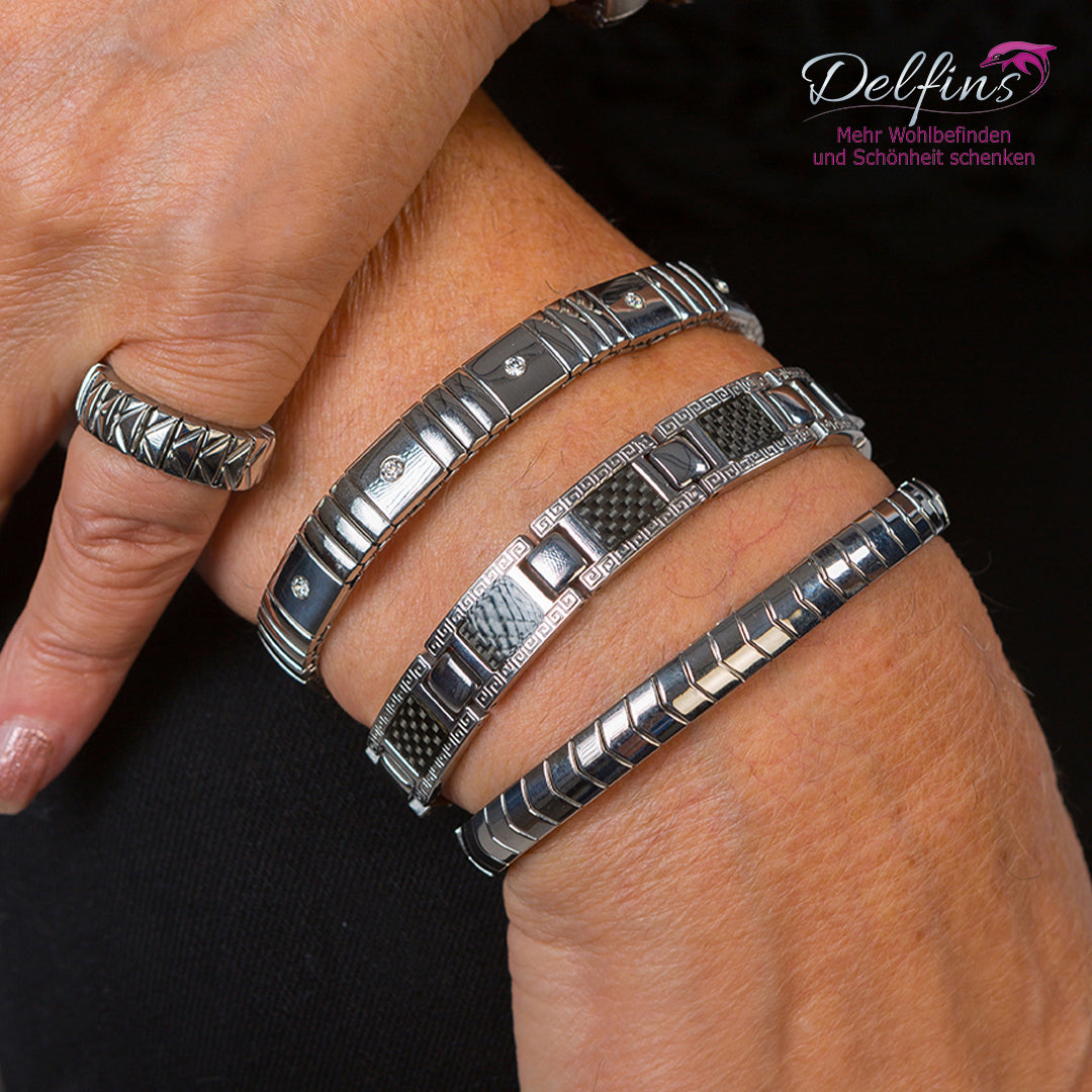 Magnetarmband Flexi Edelstahl