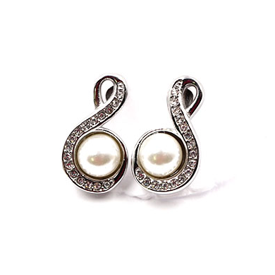 Magnet - Ohrstecker mit Perle