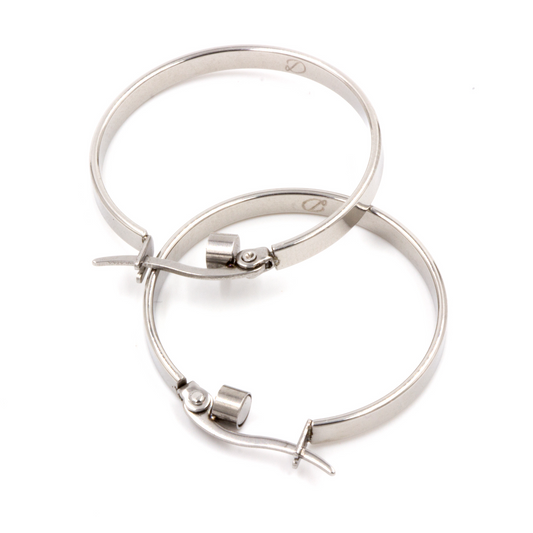 Magnet - Creolen Edelstahl