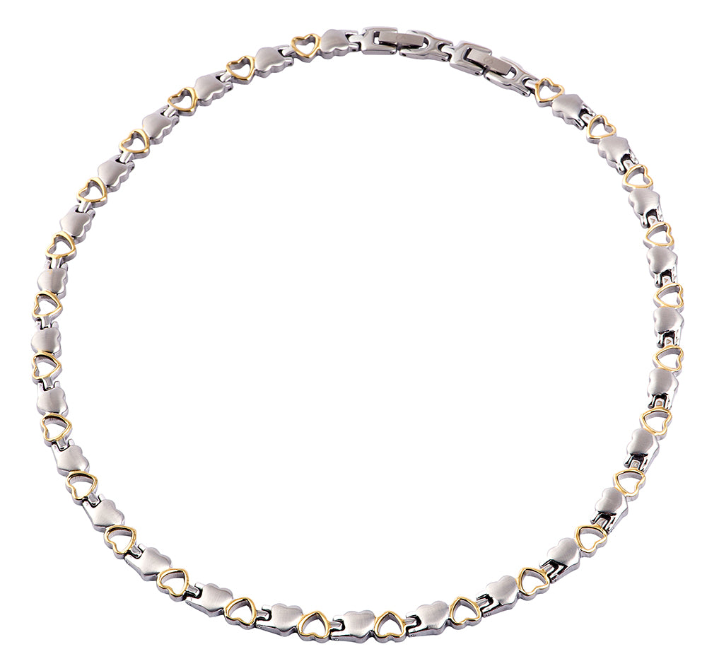 Collier Herz bicolor