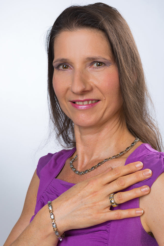 Magnetarmband Herz bicolor