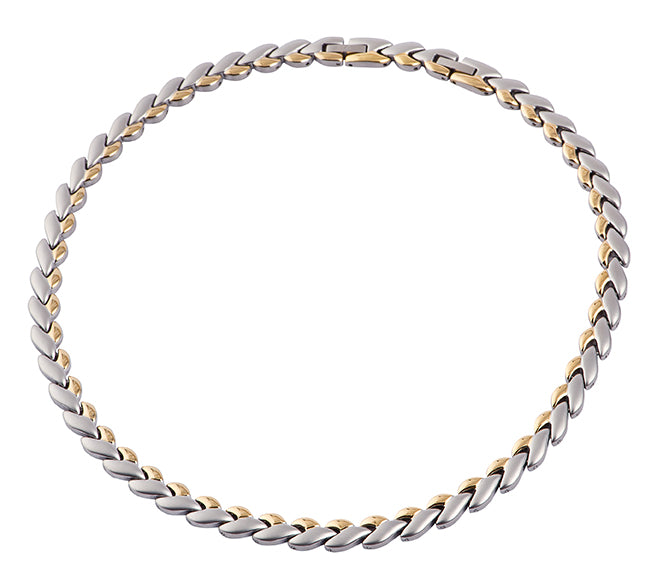 Magnet - Collier Blatt bicolor