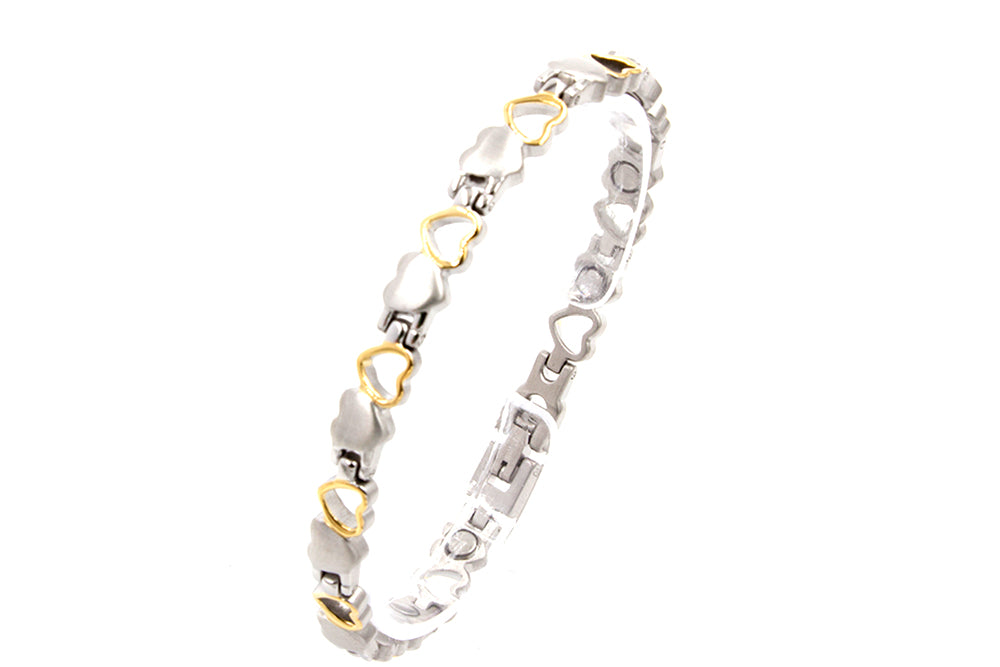 Magnetarmband Herz bicolor