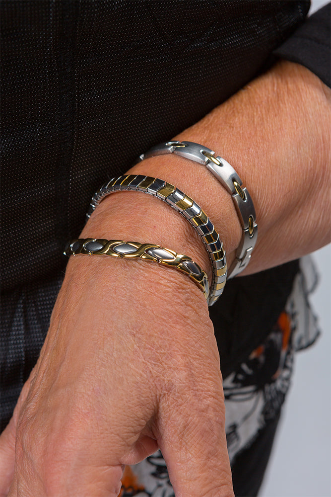 Magnetarmband bicolor für Herren