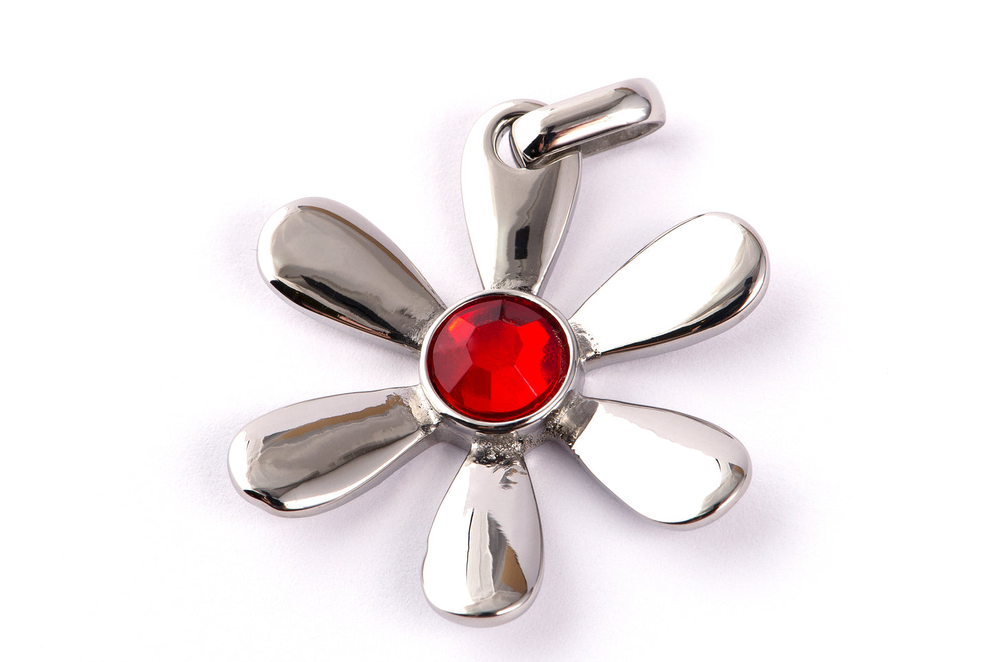 Magnetanhänger mit Stein rot