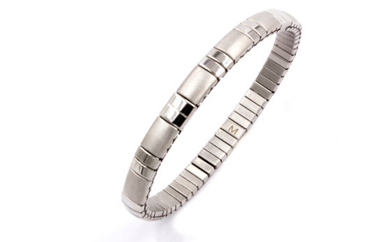 Magnetarmband Flexi Edelstahl matt/glänzend