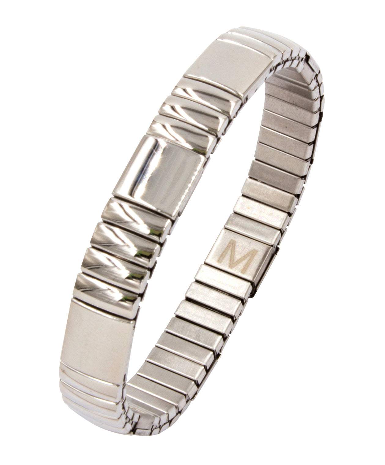 Magnetarmband  Flexi Edelstahl breit