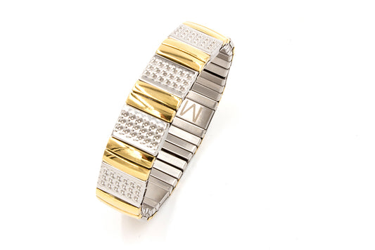 Magnetarmband Flexi Bicolor breit