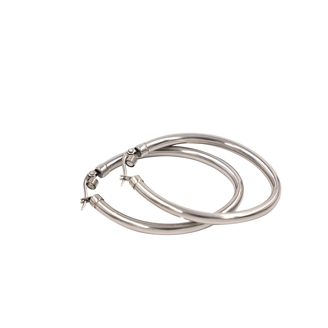 Magnet - Creolen silber