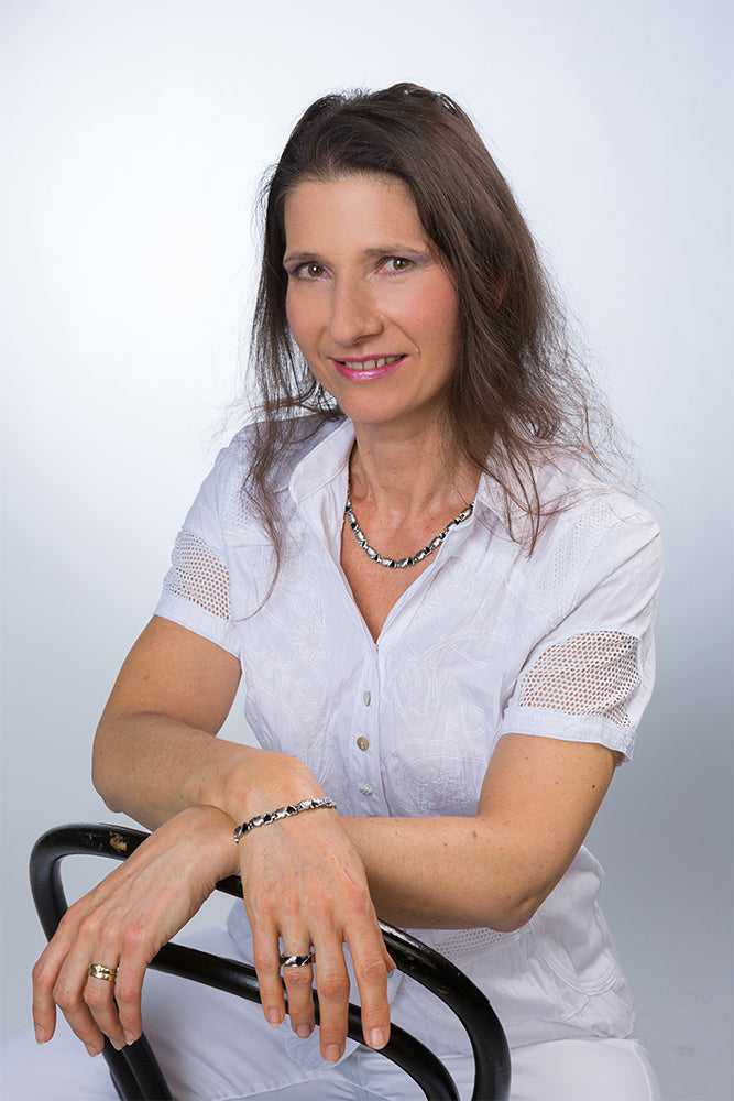 Magnet - Collier schwarze Herzen