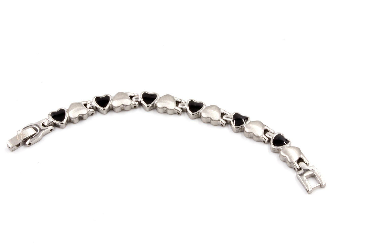 Magnet - Collier schwarze Herzen