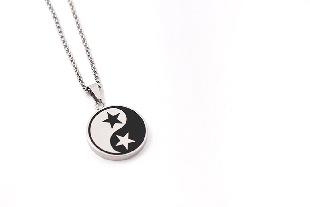 Magnet - Anhänger Yin Yang Sterne D-0163