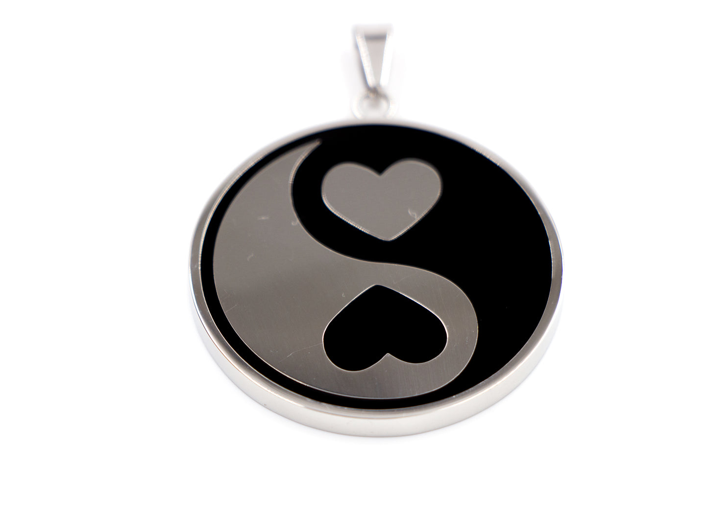 Magnet - Anhänger Yin Yang Herz
