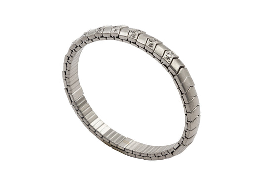 Magnetarmband mit Steinen Edelstahl D-0185