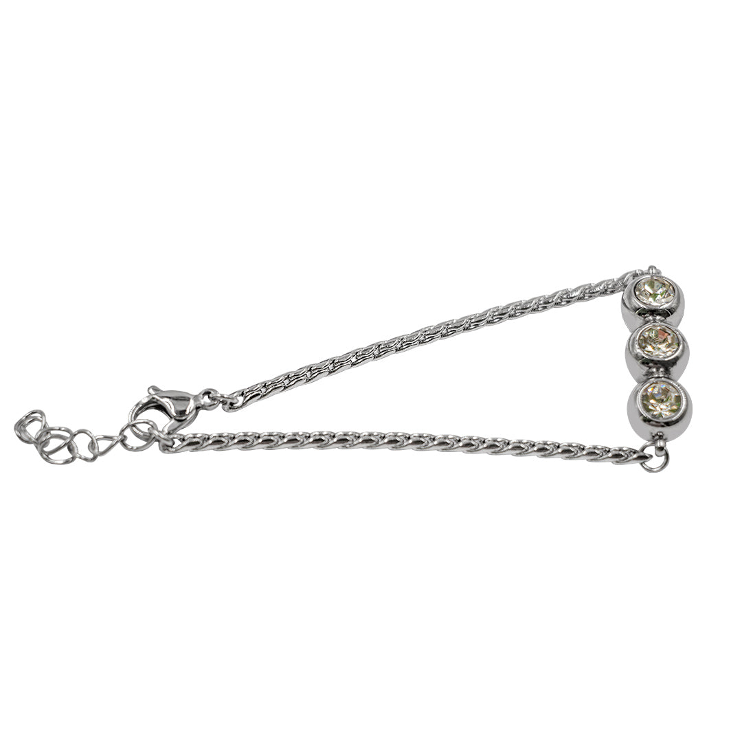 Magnetarmband mit 3 Steinen