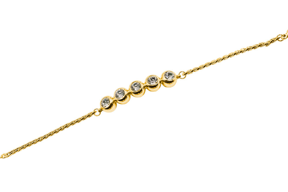 Magnetarmband mit 5 Steinen