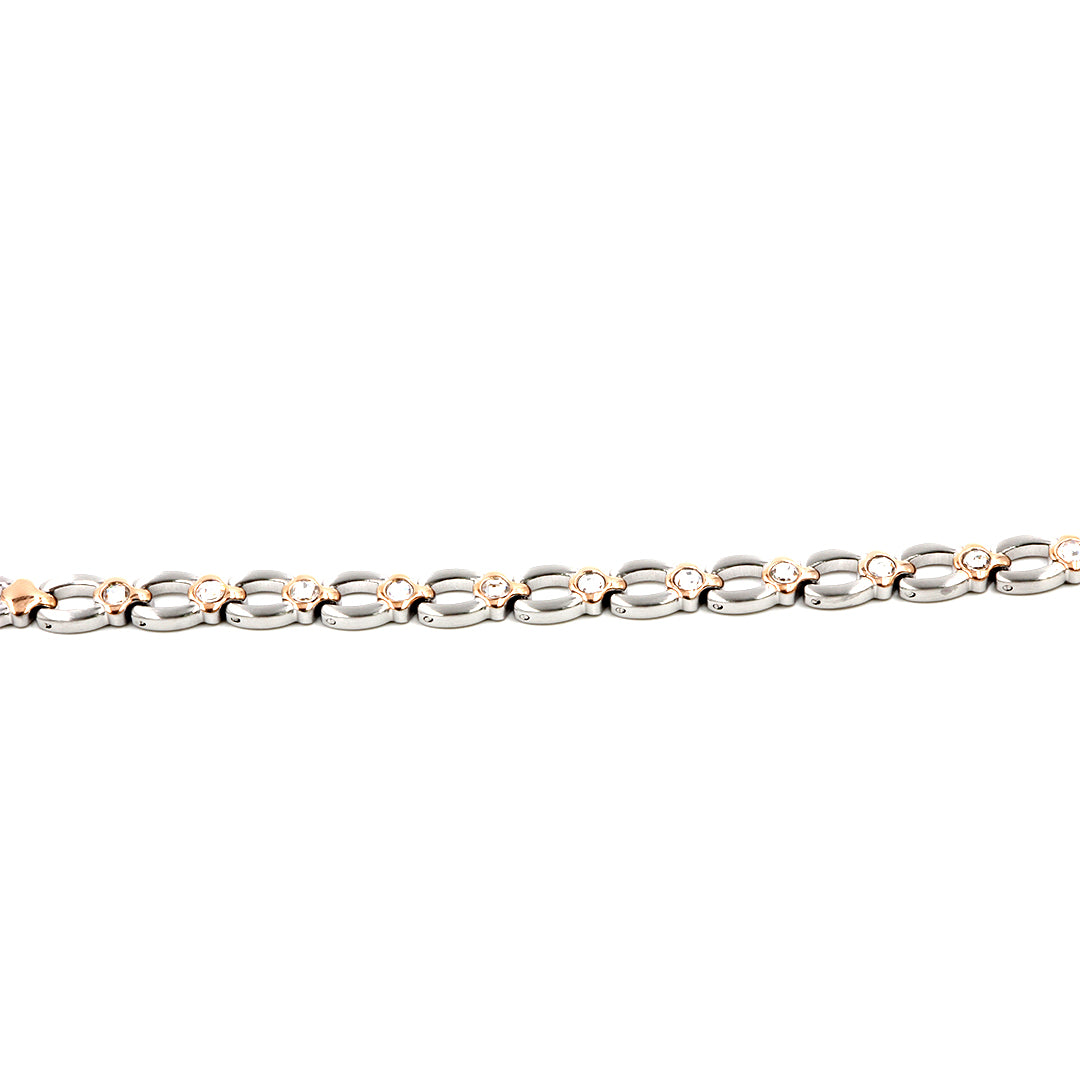 Magnetarmband mit Steinen rose D-0232