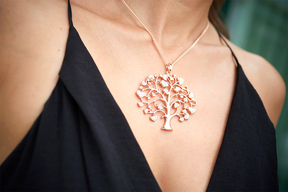 Magnet - Anhänger Baum rose