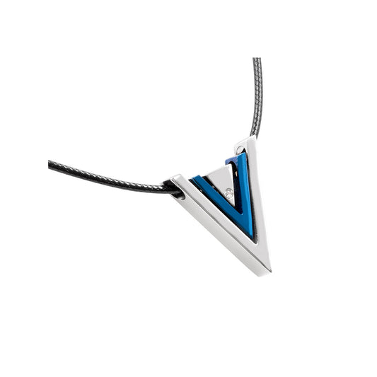 Magnet - Anhänger blau +Lederband