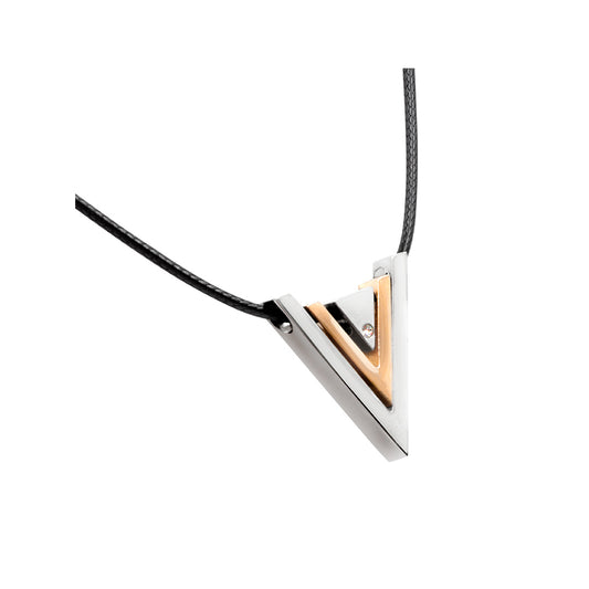 Magnet - Anhänger rose +Lederband