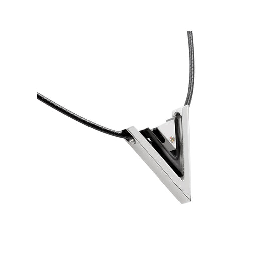 Magnet - Anhänger schwarz +Lederband