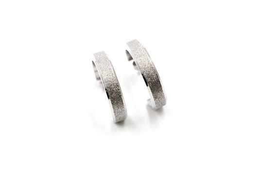 Magnet - Ohrstecker silber