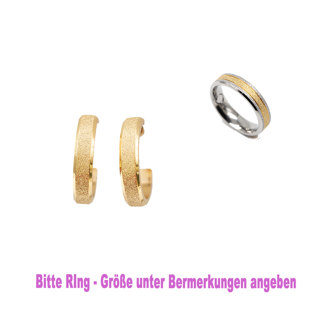 Ohrschmuck + Ring D-0258-2+D-0326