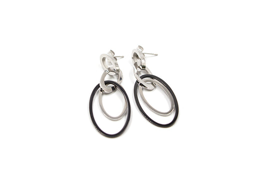 Magnet - Ohrgehänge schwarz kurz