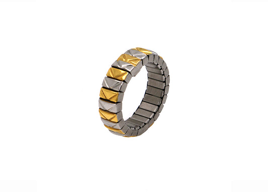 Magnet - Ring Edelstahl bicolor D-0309