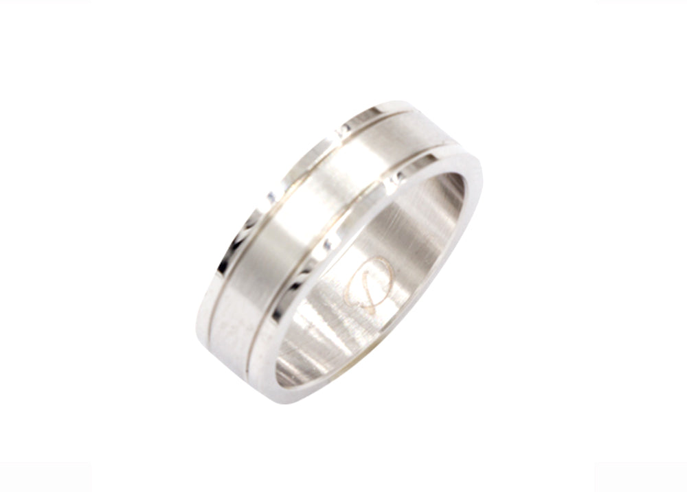 Magnet - Ring Edelstahl breit