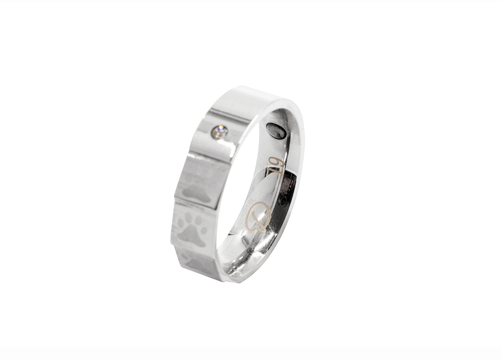 Ring ohne Magnet Pfote breit