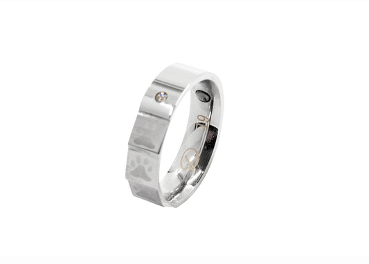 Ring ohne Magnet Pfote breit