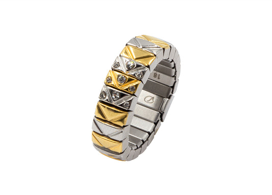 Magnet - Ring bicolor  Steinen