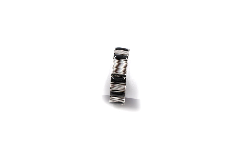 Armband+Ring - Set schwarz