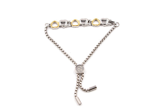 Magnetarmband Herz vergoldet