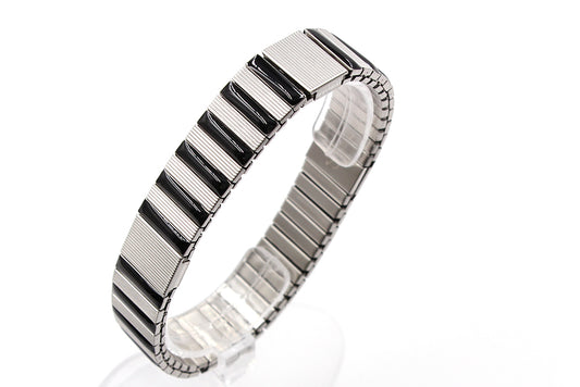 Magnetarmband Flexi Bicolor Schwarz breit