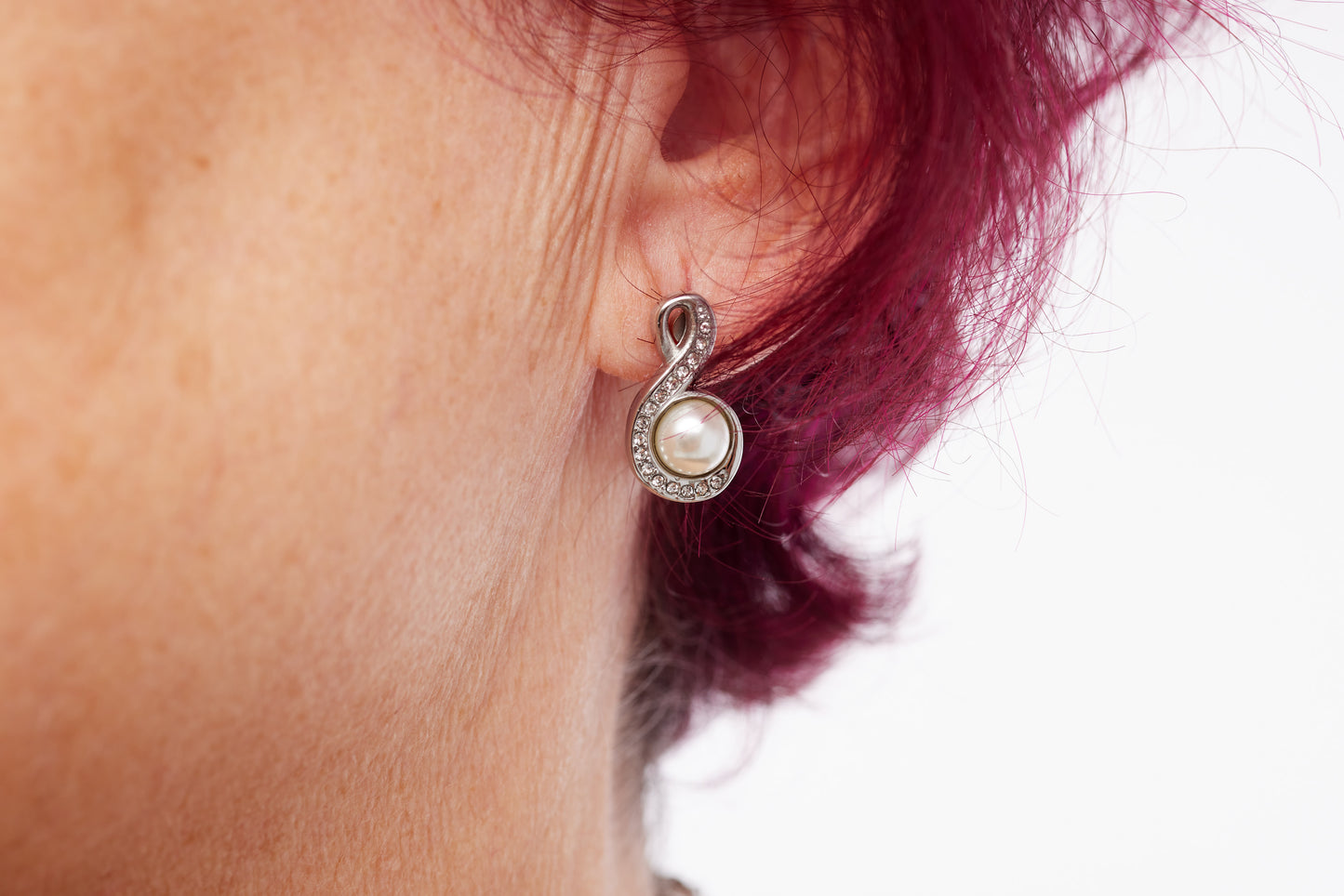 Magnet - Anhänger + Kette mit Perle D-0500