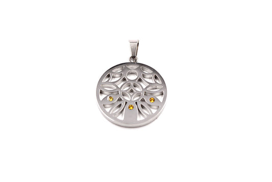 Magnet - Anhänger mit gelben Steinen