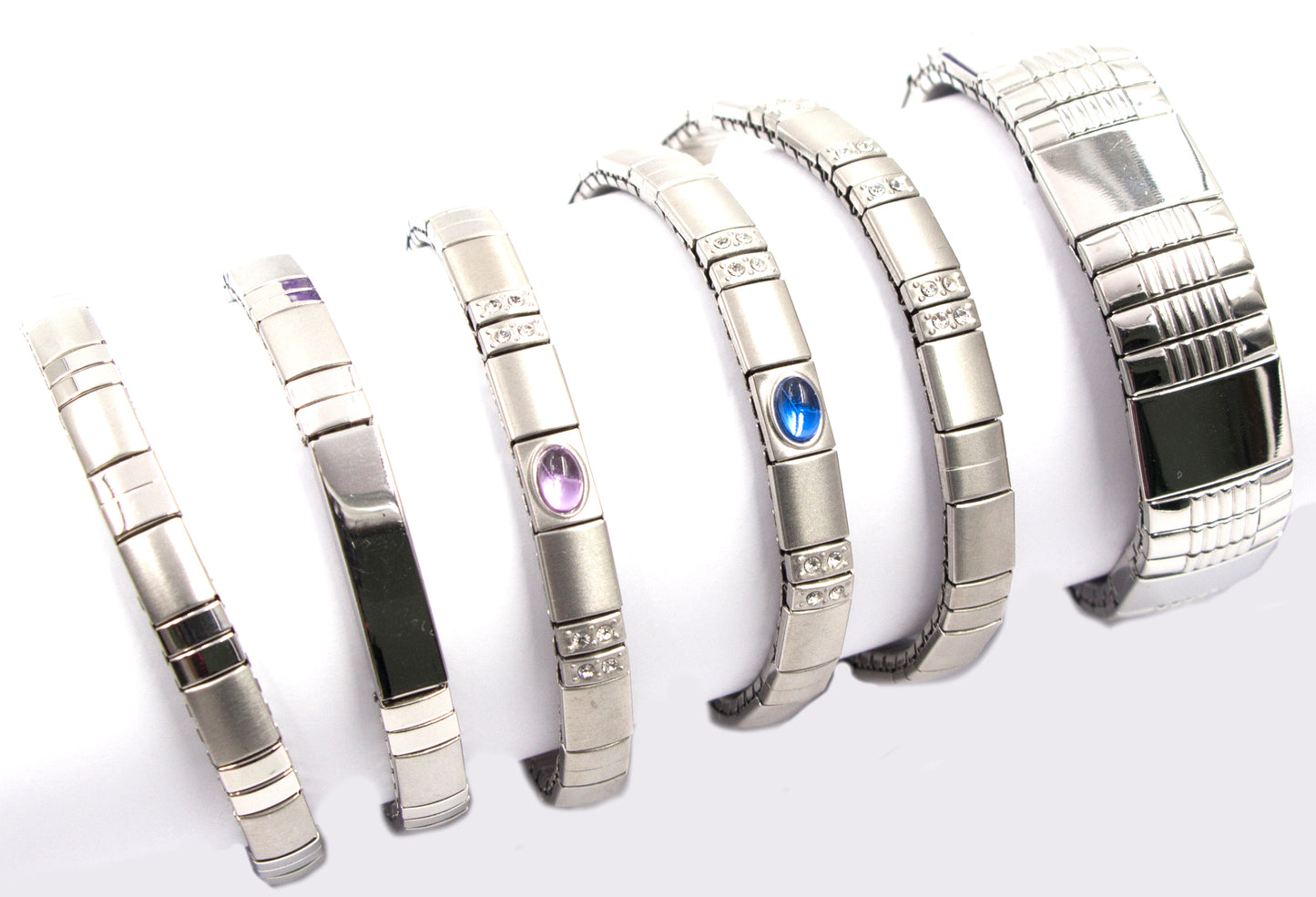 Magnetarmband Flexi Edelstahl matt/glänzend