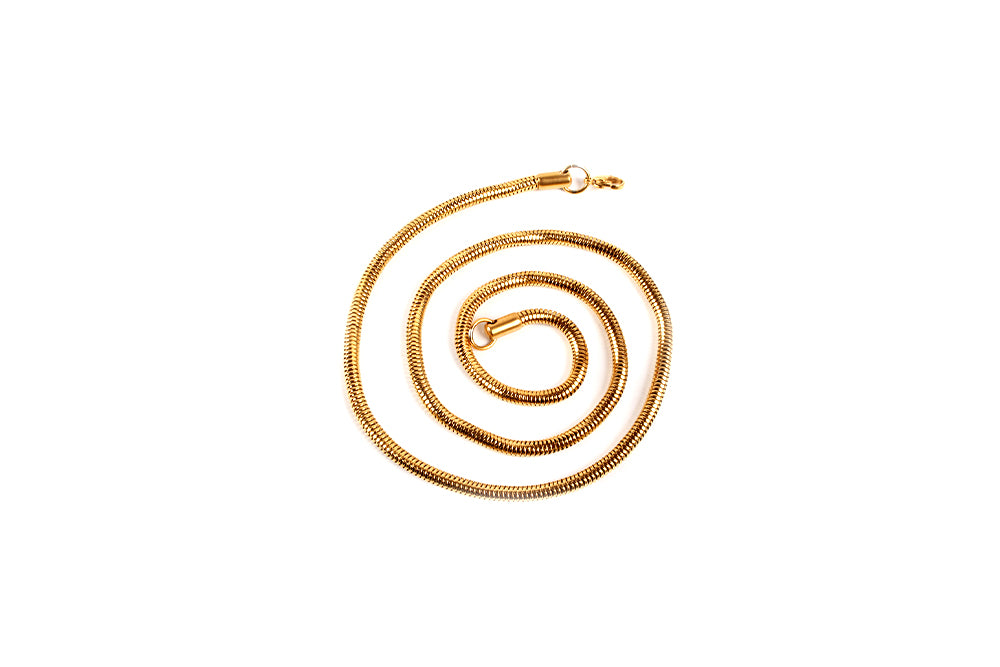 Schlangenkette vergoldet mit und ohne Magnet