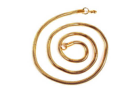 Schlangenkette vergoldet mit und ohne Magnet