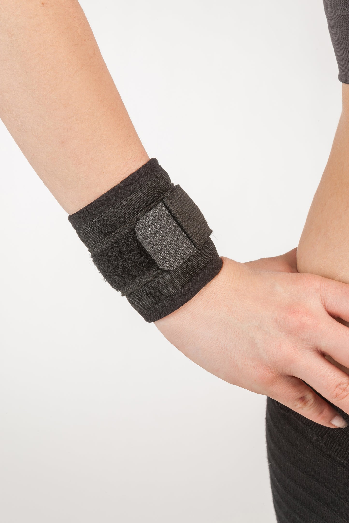 Handbandage schwarz mit Magnet - Turmalin B-01