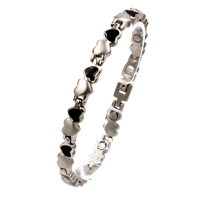 Magnetarmband Herz schwarz