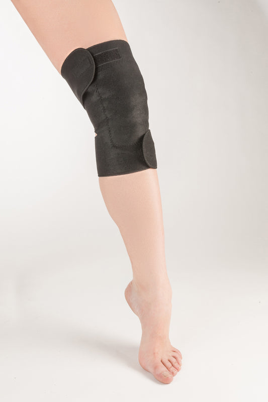 Kniebandage schwarz mit Magnet -Turmalin B-08