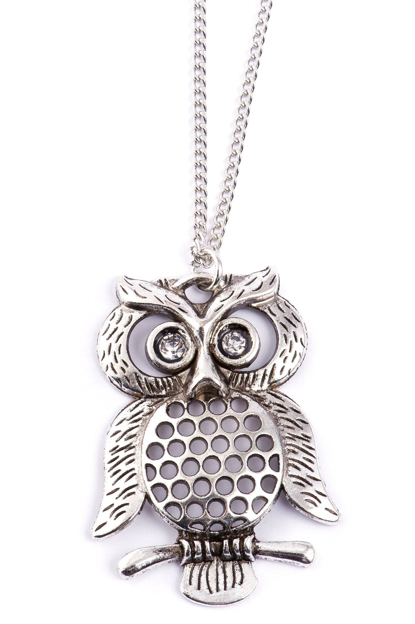 Eule mit weißen Augen