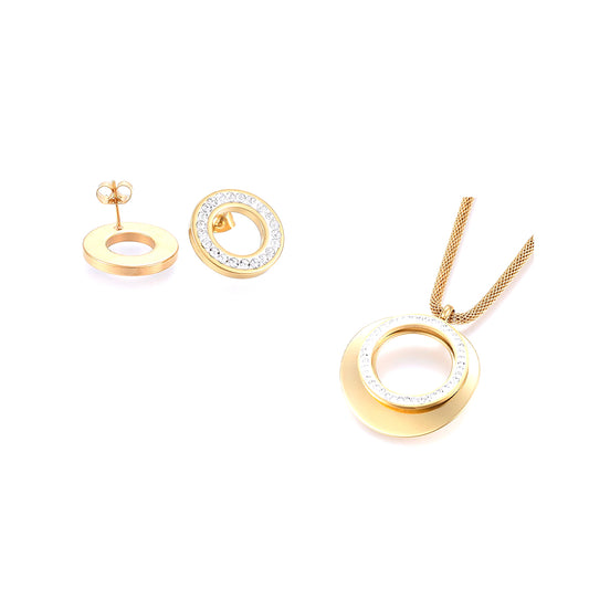 Anhänger mit Kette und Ohrstecker