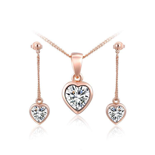 Anhänger mit Kette und Ohrstecker