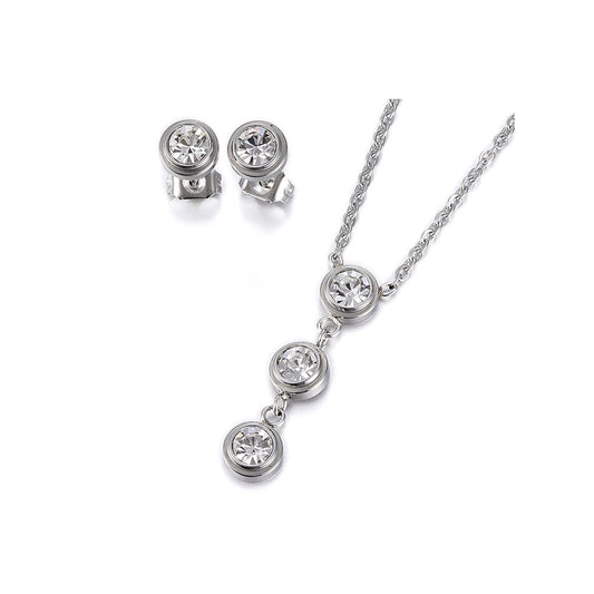 Anhänger mit Kette und Ohrstecker