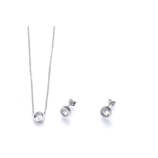 Anhänger mit Kette und Ohrstecker