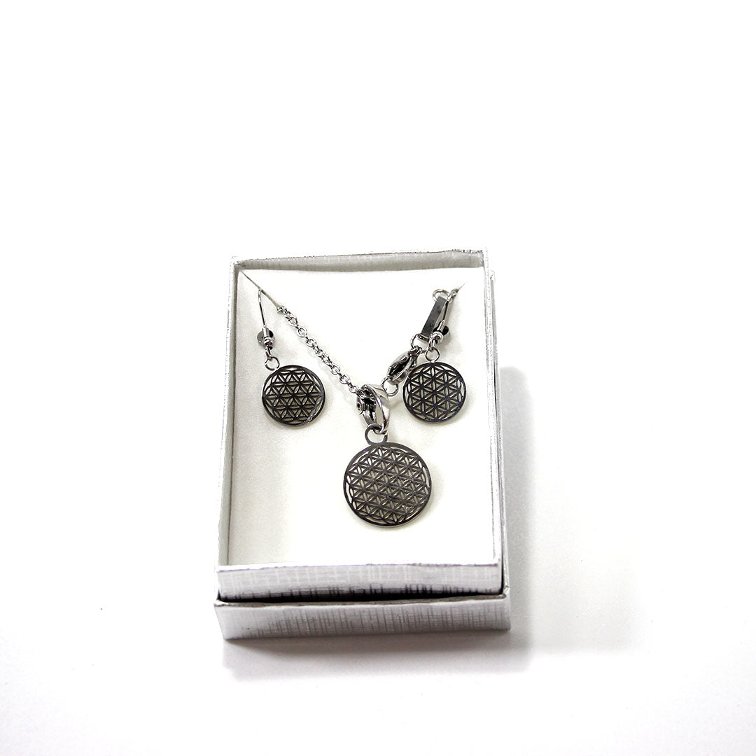 Anhänger Lebensblume silber 2